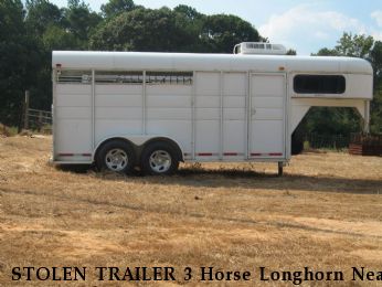 STOLEN TRAILER 3 Horse Longhorn Near Murfreesboro, TN, 37130